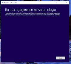 Windows 10 Yükleme Hatası Sorunları ve Çözümleri